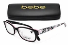 Bebe Optical BB5183 Jet Black Eyeglasses Frame 51-16-135 Women Floral Arms New. Price: $39.99.