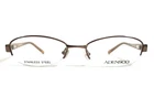 Adensco Eyeglasses Frames Denise Jnq Shiny Brown Oval Half Rim 50-17-130 New. Price: $71.39.