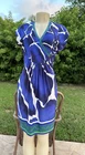 Roberto Cavalli Multi Color Signed Print Stretch Capsleeve Casual Dress Sz Pre-owned. Price: $79.99.