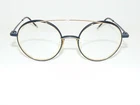 Thom Browne TB-108-C-NVY-GLD Navy Blue/gold 50MM Authentic Eyeglasses New. Price: $218.54.