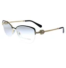 New Bvlgari 2210B 2033 Black Pink Gold Metal Cat-eye Eyeglasses 55MM17MM140MM. Price: $600.00.