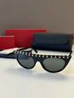 Valentino VA4018 5001/87 Gradient Gray Lens Ladies Black Sunglasses 50-19-140 New. Price: $229.99.