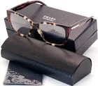 Prada Journal Vpr 08T U6K-1O1 Demi Brown /bordeaux Eyeglasses 53-16-140MM Italy New. Price: $126.00.