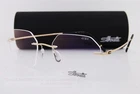 New Silhouette Eyeglass Frames The Refined 5593/LG 7530 Classic Gold 50MM. Price: $269.99.