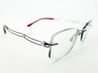 Charmant Line Art Xl 2051 Eyeglasses Frames Burgundy 52 17-135 Silver M256 Pre-owned. Price: $79.11.