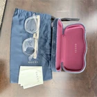 Gucci GG0514O Clear Square Eyeglasses Full Rim Plastic Metal Unisex New. Price: $350.00.