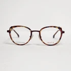 Dutz DZ2288 Women's Oval / Cat Eye Glasses In Burgundy Purple Tortoise 48MM New. Price: $149.99.