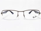 New Ray Ban RB6331 2620 Gunmetal Rectangle Half Rim Eyeglasses Frames 52/19 140. Price: $109.99.