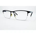 Perry Ellis Eyeglasses Men Black Silver Semi Rimless 411-2 56-18-145 Pre-owned. Price: $31.99.