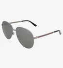 Gucci GG0138S-009 Aviator Sunglasses Ruthenium Silver Gray Lens 61MM Nwt Unisex New. Price: $250.00.