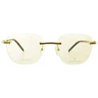 New Philippe Charriol PC71044 C01 Shiny Gold Rimless Frame Demo Lens Eyeglasses. Price: $179.99.