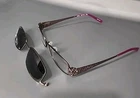 Revolution REV650 Rose Pink Eyeglass Frame W/ Magnetic Polarized Clip 55/17/140 New. Price: $49.95.