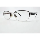 Elle Eyeglasses Womens Brown Semi-rimless Filigree Temple EL13430 50-19-135 Pre-owned. Price: $39.99.
