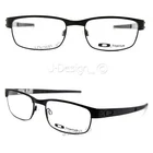 Oakley Metal Plate OX5038-0555 Titanium Size 55/18/140 Matte Black Eyeglasses New. Price: $182.00.