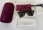 Gucci GG0124S Round Oval Acetate Metal Havana Brown Tortoise Sunglasses Pre-owned. Price: $245.00.