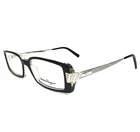 Salvatore Ferragamo Eyeglasses Frames 2636-B 137 Black Silver Crystals 50-15-135 New. Price: $78.39.
