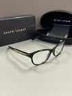 Ralph Lauren Rl 6155 5001 Black & Gold Trim Optical Frame Eyeglasses 52-16-140MM New. Price: $59.99.