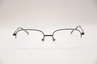 Eyebuydirect Munroe Rectangular Half Rim Eyeglass Frames Black 52-17-140 New*. Price: $11.70.