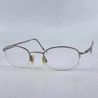 Missoni Unisex Adults Eyeglasses Frame Gold Metal Half Rim 47-21/17-135 Mm Pre-owned. Price: $19.99.