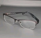 Helium 4204 Brown Half Rim Metal Designer Eyeglass Frame 53/18/140 Made Italy New. Price: $59.95.