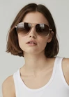 Jessica Simpson J106 Iconic Metal Aviator Pilot Sunglasses Brown/gold New. Price: $20.98.