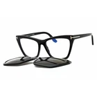 Tom Ford Women's Eyeglasses Shiny Black Acetate Cat Shape Frame FT5971-B 001 New. Price: $134.99.