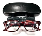 Ray Ban RB5225 5034 Red Tortoise Rectangle Eyeglasses 52-17 140 Case Cloth New. Price: $67.99.
