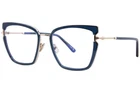 Tom Ford FT5984-B 092 Eyeglasses Frame Women's Shiny Light Blue Full Rim 54MM New. Price: $259.95.