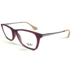 Ray-ban Eyeglasses Frames RB7053F 5526 Purple Silver Rectangular 54-17-140 New. Price: $99.99.