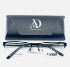 Fatheadz FH-00197 Wait Black Rectangle Half Rim Eyeglasses 61-17-150 B:33 New. Price: $47.99.