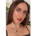New Bottega Veneta BV1302O Gold Aviator Eyeglasses Frames. Price: $285.00.