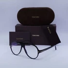 New Tom Ford FT5012-B 001 Shiny Black/clear Blue Light Block 53MM Eyeglasses. Price: $175.56.
