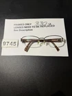 Oleg Cassini Eyeglasses Womens Brown OC0326 200 Semi Rimless 53-18-135 Pre-owned. Price: $14.97.