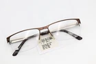 Skaga 3750-U Tomas 201 Satin Brown 55-16-140 Half Frames Titanium Italy S257 New. Price: $34.99.