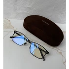 New Tom Ford FT5935-B Bluelight Frames In Gunmetal Titanium. Price: $259.00.