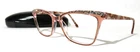 Lulu Guiness L233 Eyewear 57-17-145 New Blush Glitter Eyeglass Frame. Price: $99.99.