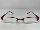 Contempo Collection CC6115 Rd 51-18-135 Red Half Rim Eyeglasses Frame C247 New. Price: $37.50.