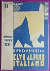 Italian Alpine Club Monthly Magazine N.11 Of 1933-N.9174 Nuovo. Price: $33.46.