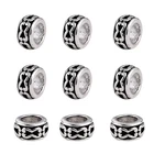 100-PIECE Tibetan Antique Silver European Large Hole Rondelle Spacer Beads 6MM New. Price: $16.11.