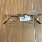 Naturally Rimless Nr 372 Eyeglasses Frame 50-17-135 Brown (B-32) New. Price: $17.99.