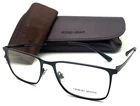 New Giorgio Armani Eyeglasses 5080 3001 55-17 Matte Black Rectangular Frames. Price: $389.99.