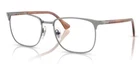 Persol 0PO1021V 1131 Gun Metal/clear Square Shape 55MM Unisex Eyeglasses New. Price: $243.79.