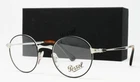 Persol Eyeglasses Men's Round Silver Black Frame 49MM PO2451V-1074 New!. Price: $243.75.