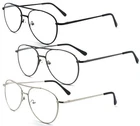 Eye Zoom Metal Frame Aviator Style Reading Glasses With Spring Hinge For Men And New. Price: $18.99.