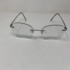 Pure With Airlock 203 046 49-18-140 Silver Rimless Eyeglasses V475 Pre-owned. Price: $63.75.