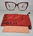 Max & Co MO5146 055 Pink Square Optical Eyeglasses Plastic Frame 54-15-140 New. Price: $119.99.