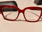 Balenciaga New Red Cat Women's Eyeglasses With Case And Cloth. Price: $219.50.