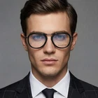 Ermenegildo Zegna Eyeglasses EZ5272 001 Black Metal Aviator Frames 50MM New. Price: $213.25.