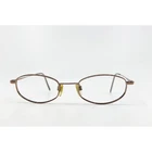 Anne Klein Eyeglasses Women Brown Oval Metal Frame K1042 47-19-130 Italy 35441 Pre-owned. Price: $29.99.