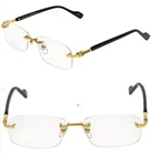 Gucci GG1221O Black Gold Classic Stripe Unisex Narrow Eyeglasses 56MM 001 New. Price: $272.60.